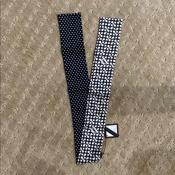 Coach signature ponytail tie